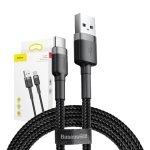Baseus Καλώδιο USB-C Cafule 2A 2m (Γκρι/Μαύρο) - Image 2