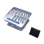 Wozinsky WRS-CPY84SS Aluminum Laptop Stand + Smartphone Stand - Silver - Image 2