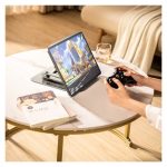 Wozinsky WRS-CPY84SS Aluminum Laptop Stand + Smartphone Stand - Silver - Image 5