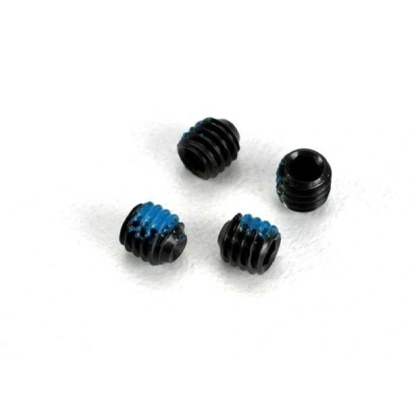 Traxxas Grub Screws M4 w/ Threadlock (6)