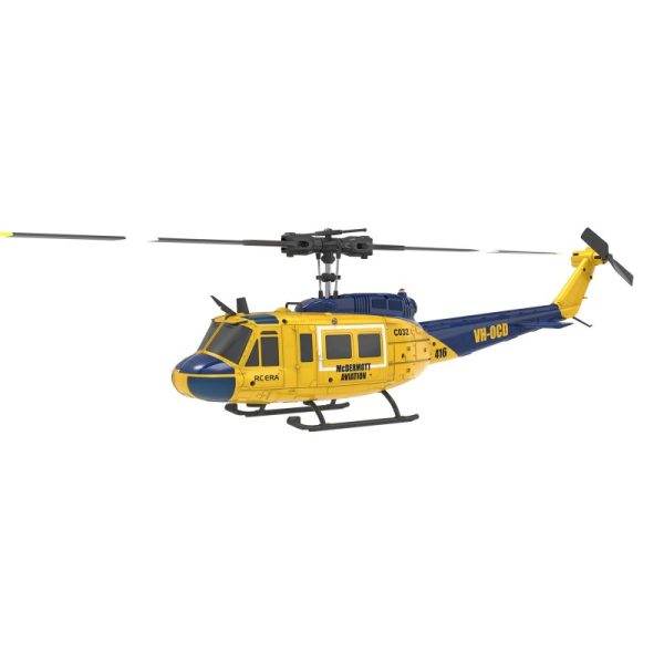 RC ERA C032 UH-1 HUEY One-Click Inverted Flight Helicopter (Yellow/Blue)