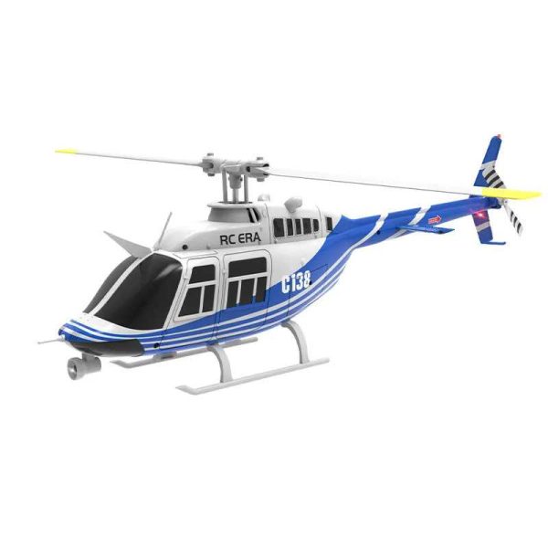 RC ERA C138 Bell 206 Flybarless RC Helicopter 6CH RTF 1:33 (Blue)