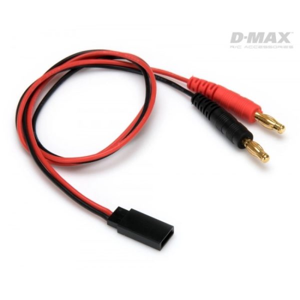 D-Max Charge Lead Futaba RX with 4mm Banana Connectors